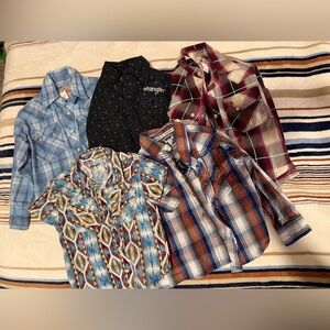 Toddler Wrangler and Cowboy Hardware button-up lot!
